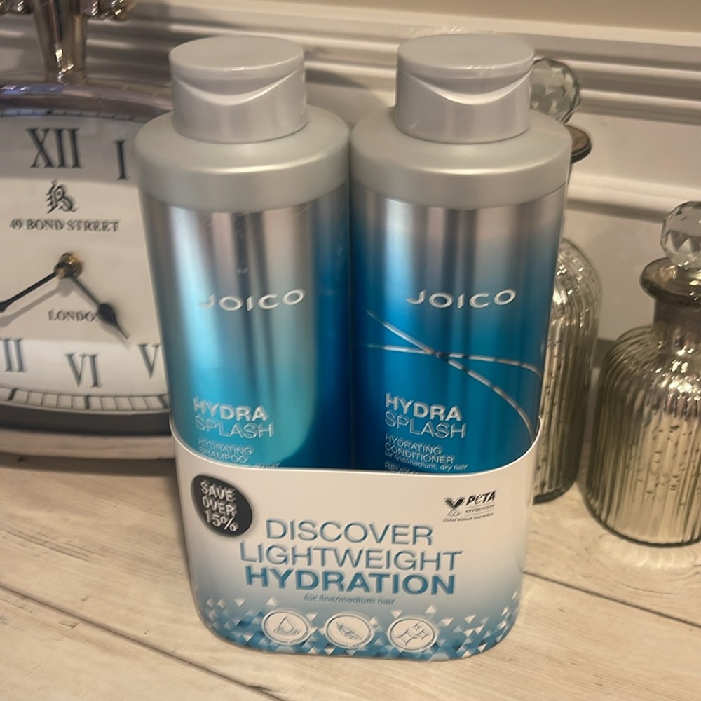 Joico Hydra Splash Hydrating Shampoo & Conditioner Liters Bundle - Picture 2 of 4